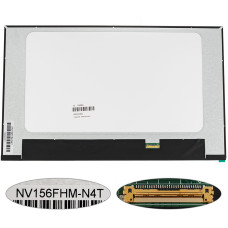 Матрица 15.6" NV156FHM-N4T (1920*1080, 30pin(eDP, IPS), LED, SLIM(без доп. панели), матовая, разъем справа внизу) для ноутбука