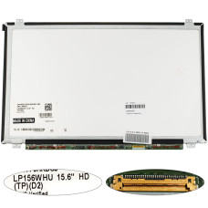 Матрица 15.6" LP156WHU-TPD2 (1366*768, 30pin(eDP), LED, SLIM(вертикальные ушки), матовая, разъем справа внизу) для ноутбука (renew)