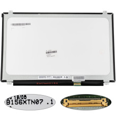 Матрица 15.6" B156XTN07.1 (1366*768, 30pin(eDP), LED, SLIM(вертикальные ушки), матовая, разъем справа внизу) для ноутбука (renew)