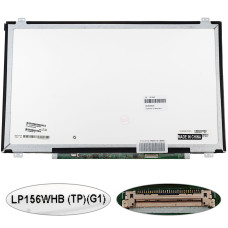 Матрица 15.6" LP156WHB-TPG1 (1366*768, 30pin(eDP), LED, SLIM(вертикальные ушки), матовая, разъем справа внизу) для ноутбука (renew)