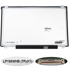 Матрица 15.6" LP156WHB-TPK1 (1366*768, 30pin(eDP), LED, SLIM(вертикальные ушки), матовая, разъем справа внизу) для ноутбука (renew)