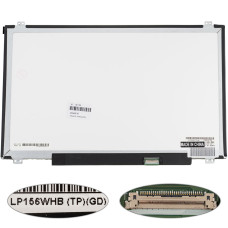 Матрица 15.6" LP156WHB-TPGD (1366*768, 30pin(eDP), LED, SLIM(вертикальные ушки), матовая, разъем справа внизу) для ноутбука (renew)