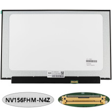 Матрица 15.6" NV156FHM-N4Z (1920*1080, 30pin(eDP, IPS), LED, SLIM(без планок и ушек), матовая, разъем справа внизу) для ноутбука