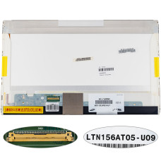 Матрица 15.6" LTN156AT05 (1366*768, 40pin, LED, NORMAL, глянцевая, разъем слева внизу) для ноутбука (renew)
