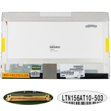 Матрица 15.6" LTN156AT10 (1366*768, 40pin, LED, NORMAL, глянцевая , разъем слева внизу) для ноутбука (renew)