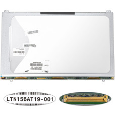 Матрица 15.6" LTN156AT19 (1366*768, 40pin, LED, SLIM(без доп. панели !!!), матовая, разъем слева внизу) для ноутбука (renew)
