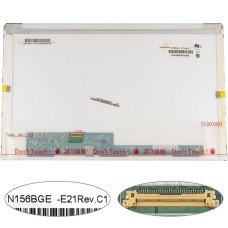 Матрица 15.6" N156BGE-E21 (1366*768, 30pin(eDP) LED, NORMAL, глянцевая, разъем слева внизу) для ноутбука  (renew)