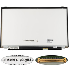 Матрица 15.6" LP156WF4-SLBA (1920*1080, 40pin(250cd/m2, 80/80/80/80(углы), IPS), LED, SLIM(ушки снизу), матовая, разъем справа внизу, for SONY VPC-SE, HP Envy 15, Aspire V3, ASUS U500) для ноутбука (renew)