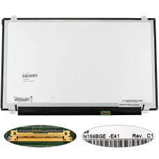 Матрица 15.6" N156BGE-E41 (1366*768, 30pin(eDP), LED, SLIM(вертикальные ушки), матовая, разъем справа внизу) для ноутбука (renew)