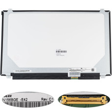 Матрица 15.6" N156BGE-E42 (1366*768, 30pin(eDP), LED, SLIM(вертикальные ушки), матовая, разъем справа внизу) для ноутбука (renew)