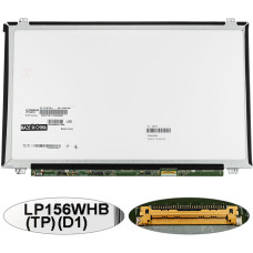 Матрица 15.6" LP156WHB-TPD1 (1366*768, 30pin(eDP), LED, SLIM(вертикальные ушки), матовая, разъем справа внизу) для ноутбука (renew)