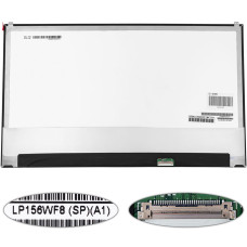 Матрица 15.6" LP156WF8-SPA1 (1920*1080, 30pin(eDP, IPS), LED, SLIM(без доп. панели, ушки сверху), глянец, разъем справа внизу) для ноутбука