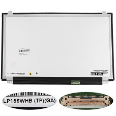 Матрица 15.6" LP156WHB-TPGA (1366*768, 30pin(eDP), LED, SLIM(вертикальные ушки), матовая, разъем справа внизу) для ноутбука (renew)