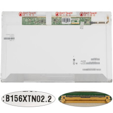 Матрица 15.6" B156XTN02.2  (1366*768, 40pin, LED, NORMAL, глянцевая, разъем слева внизу) для ноутбука (renew)