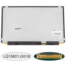 Матрица 15.6" LQ156D1JX01 (3840*2160, 40pin(eDP, IPS, 330cd/m2, 100% RGB), LED, SLIM(горизонтальные и вертикальные ушки), глянец, разъем справа внизу) для ноутбука