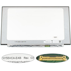 Матрица 15.6" N156HCA-EAB (1920*1080, 30pin(eDP, IPS), LED, SLIM(без планок и ушек), матовая, разъем справа внизу, ширина 350мм (narrow border)) для ноутбука