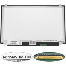 Матрица 15.6" NT156WHM-T00 touch (1366*768, 40pin(eDP), LED, SLIM(вертикальные ушки), глянец, разъем справа внизу) для ноутбука (renew)