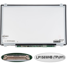 Матрица 15.6" LP156WHB-TPH1 (1366*768, 30pin(eDP), LED, SLIM(вертикальные ушки), матовая, разъем справа внизу) для ноутбука (renew)