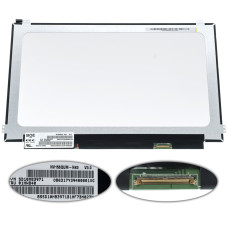 Матрица 15.6" NV156QUM-N43 (3840*2160, 40pin(eDP, IPS, 300cd/m2, цветопередача: 100%RGB), LED, SLIM(горизонтальные ушки), матовая, разъем справа внизу) для ноутбука