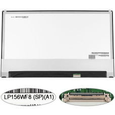 Матрица 15.6" LP156WF8-SPA1 (1920*1080, 30pin(eDP, IPS), LED, SLIM(без доп. панели, ушки сверху), глянец, разъем справа внизу) для ноутбука