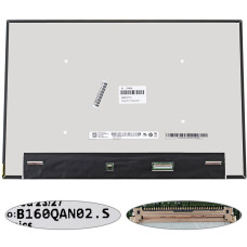 Матрица 16.0" B160QAN02.S (2560*1600, 40pin(eDP, IPS, 1100cd/m2 165Hz), miniLED, SLIM(без доп. панели), матовая, разъем справа внизу) для ноутбука