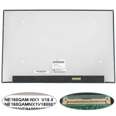 Матрица 16.0" NE160QAM-NX1 (3840*2400, 40pin(eDP, 120Hz, 460cd/m2, 98% DCI-P3, IPS), LED, SLIM(без доп панели), матовая, разъем справа внизу) для ноутбука