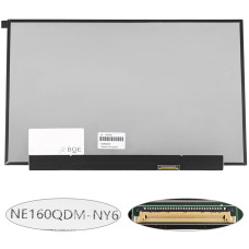 Матрица 16.0" NE160QDM-NY6 (2560*1600, 40pin(eDP, IPS, 120Hz), LED, SLIM(без планок и ушек), матовая, разъем справа внизу) для ноутбука