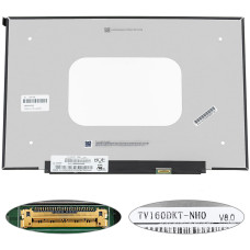 Матрица 16.0" TV160DKT-NH0 (2520*1680, 30pin(eDP, IPS), LED, SLIM(без планок и ушек), матовая, разъем справа внизу) для ноутбука
