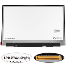 Матрица 16.0" LP160WQ2-SPF1 (2560*1600, 40pin(eDP, IPS, 144Hz), LED, SLIM(без планок и ушек), матовая, разъем справа внизу) для ноутбука