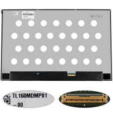 Матрица 16.0" TL160MDMP01-00 (3072*1920, 40pin(eDP, IPS, 165Hz), LED, SLIM(без доп. панели), матовая, разъем справа внизу) для ноутбука