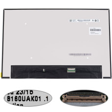 Матрица 16.0" B160UAK01.L touch (1920*1200, 40pin(eDP, IPS, 120Hz), LED, SLIM(без доп панели), матовая, разъем справа внизу) для ноутбука