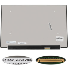 Матрица 16.0" NE160WUM-NX8 (1920*1200, 40pin(eDP, IPS, 144Hz), LED, SLIM(без планок и ушек), матовая, разъем справа внизу) для ноутбука