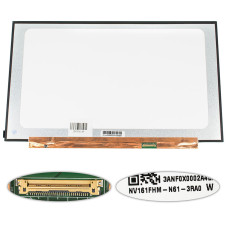 Матрица 16.1" NV161FHM-N61 (1920*1080, 30pin(eDP, IPS), LED, SLIM(без планок и ушек), матовая, разъем справа внизу) для ноутбука