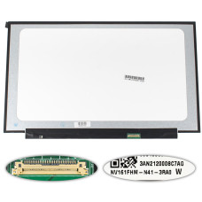 Матрица 16.1" NV161FHM-N41 (1920*1080, 30pin(eDP, IPS), LED, SLIM(без планок и ушек), матовая, разъем справа внизу) для ноутбука