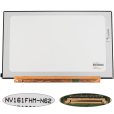 Матрица 16.1" NV161FHM-N62 (1920*1080, 30pin(eDP, IPS), LED, SLIM(без планок и ушек), матовая, разъем справа внизу) для ноутбука