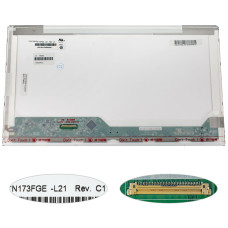 Матрица 17.3" N173FGE-L21 (1600*900, 40pin, LED, NORMAL, глянец, разъем слева внизу) для ноутбука (renew)