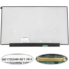 Матрица 17.3" NE173QHM-NZ1 (2560*1440, 40pin(eDP, IPS, 240Hz), LED, SLIM(без планок и ушек), матовая, разъем справа внизу) для ноутбука