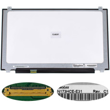 Уценка! матрица 17.3" N173HCE-E31 (1920*1080, 30pin(eDP, IPS, 300cd/m2, цветопередача 72%), LED, SLIM(вертикальные ушки), матовая, разъем слева внизу) для ноутбука