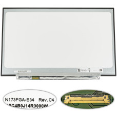 Матрица 17.3" N173FGA-E34 Rev C4 (1600*900, 30pin(eDP), LED, SLIM(без планок и ушек), матовая, разъем слева внизу) для ноутбука