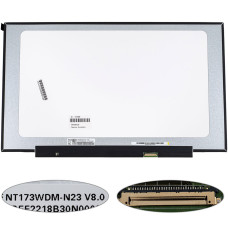 Уценка ! матрица 17.3" NT173WDM-N23 (1600*900, 30pin(eDP), LED, SLIM(без планок и ушек), матовая, разъем справа внизу) для ноутбука