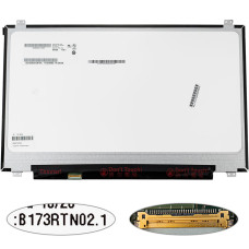 Матрица 17.3" B173RTN02.1 (1600*900, 30pin(eDP), LED, SLIM(вертикальные ушки), матовая, разъем слева внизу) для ноутбука (renew)