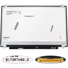 Матрица 17.3" B173RTN02.2 (1600*900, 30pin(eDP), LED, SLIM(вертикальные ушки), матовая, разъем слева внизу) для ноутбука (renew)