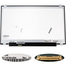 Матрица 17.3" N173FGA-E44 (1600*900, 30pin(eDP), LED, SLIM(вертикальные ушки), глянец, разъем слева внизу) для ноутбука (renew)