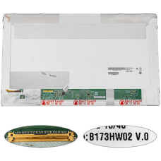 Матрица 17.3" B173HW02 V.0  (1920*1080, 40pin, LED, NORMAL, матовая, разъем слева внизу) для ноутбука (renew)