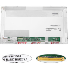 Матрица 17.3" B173HW02 V.1 (1920*1080, 40pin, LED NORMAL, матовая, разъем слева внизу) для ноутбука (renew)