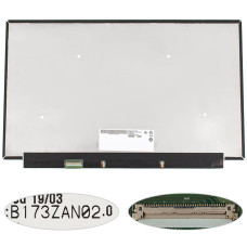 Матрица 17.3" B173ZAN02.0 (3840*2160, 40pin(eDP, IPS), LED, SLIM(без планок и ушек), матовая, разъем слева внизу) для ноутбука