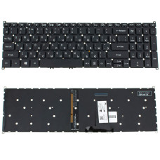 Клавиатура для ноутбука ACER (AS: A317-51, A317-32) rus, black, без фрейма, подсветка клавиш (ОРИГИНАЛ)