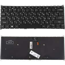 Клавиатура для ноутбука ACER (AS: SF514-56) rus, black, без фрейма, подсветка клавиш (ОРИГИНАЛ)