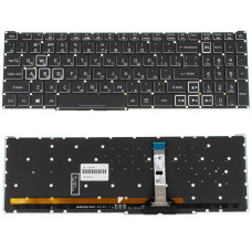 Клавиатура для ноутбука ACER (Nitro: AN517-55) rus, black, без фрейма, подсветка клавиш RGB (ОРИГИНАЛ)