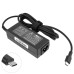 Блок питания для ноутбука TYPE-C 45W, black, RECTANGULAR